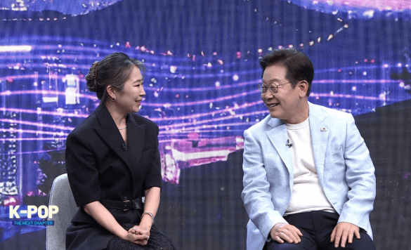 이재명대통령과이야기하는매기강